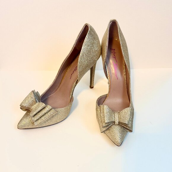 Betsey Johnson - NWOT Prince d'Orsay Bow Pumps- sz. 8 - Picture 2 of 8